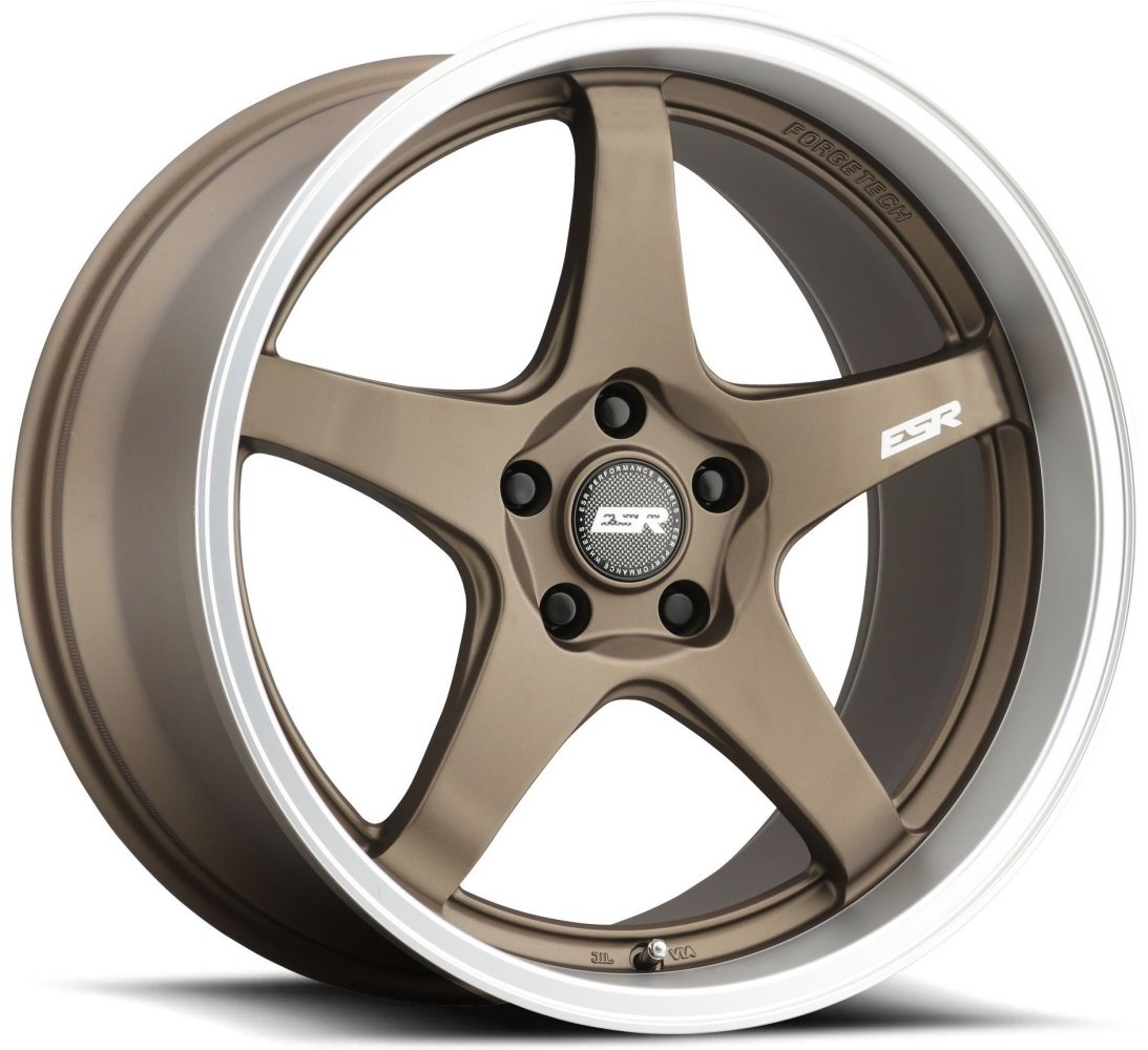 18x10.5 ESR AP5 Matte Bronze w/ Machined Lip (Flow Form) 5x120 22mm (CUSTOM)