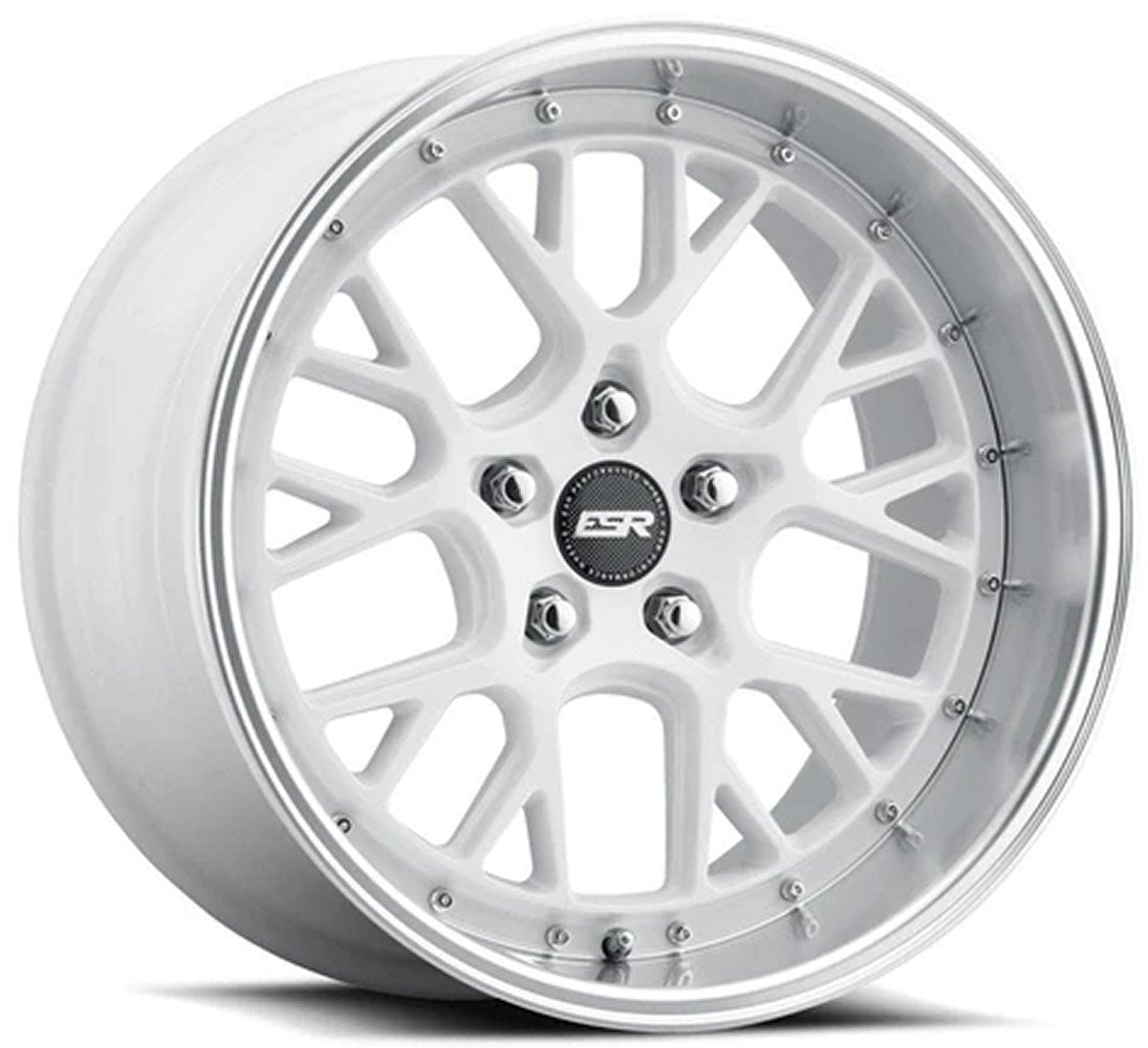 19x8.5 ESR CS11 Gloss White 5x4.5/114.3 30mm