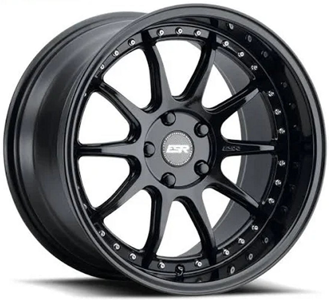 19x9.5 ESR CS12 Gloss Black 5x120 22mm