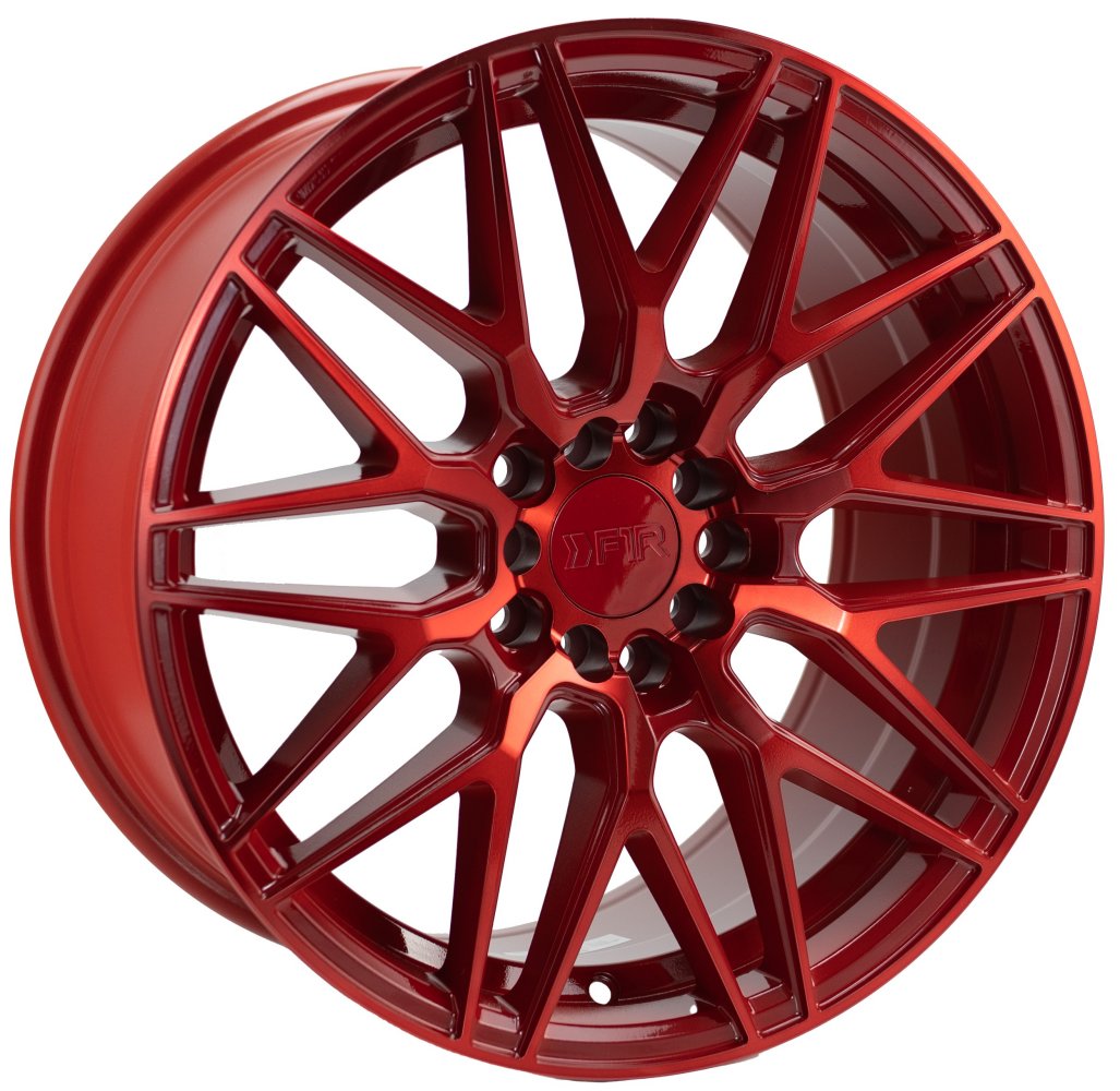 (Clearance - No Returns) 17x8.5 F1R F103 Candy Red 5x100 5x4.5/114.3 38mm