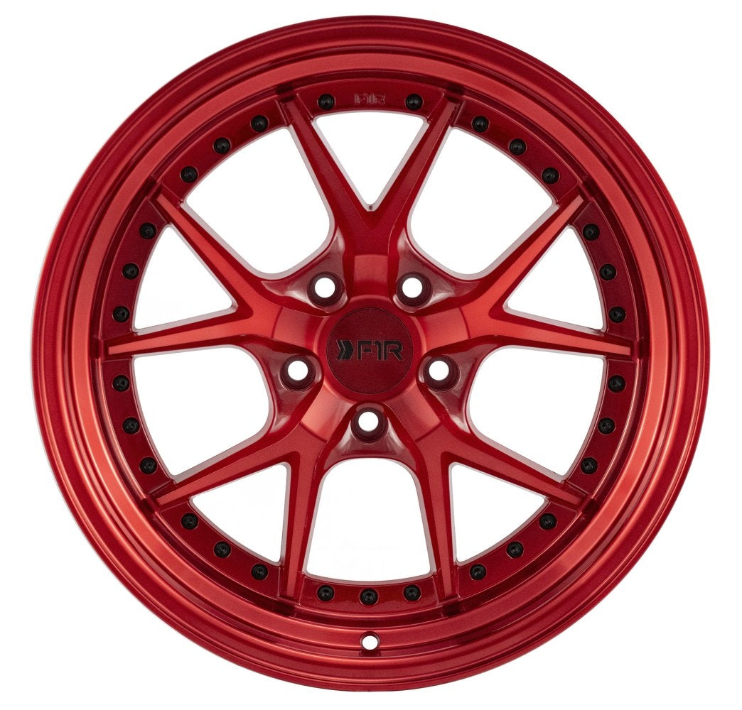 (Clearance - No Returns) 17x8.5 F1R F105 Candy Red 5x4.5/114.3 38mm