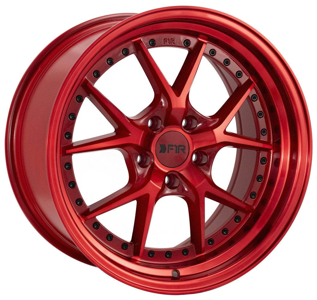 (Clearance - No Returns) 17x8.5 F1R F105 Candy Red 5x4.5/114.3 38mm