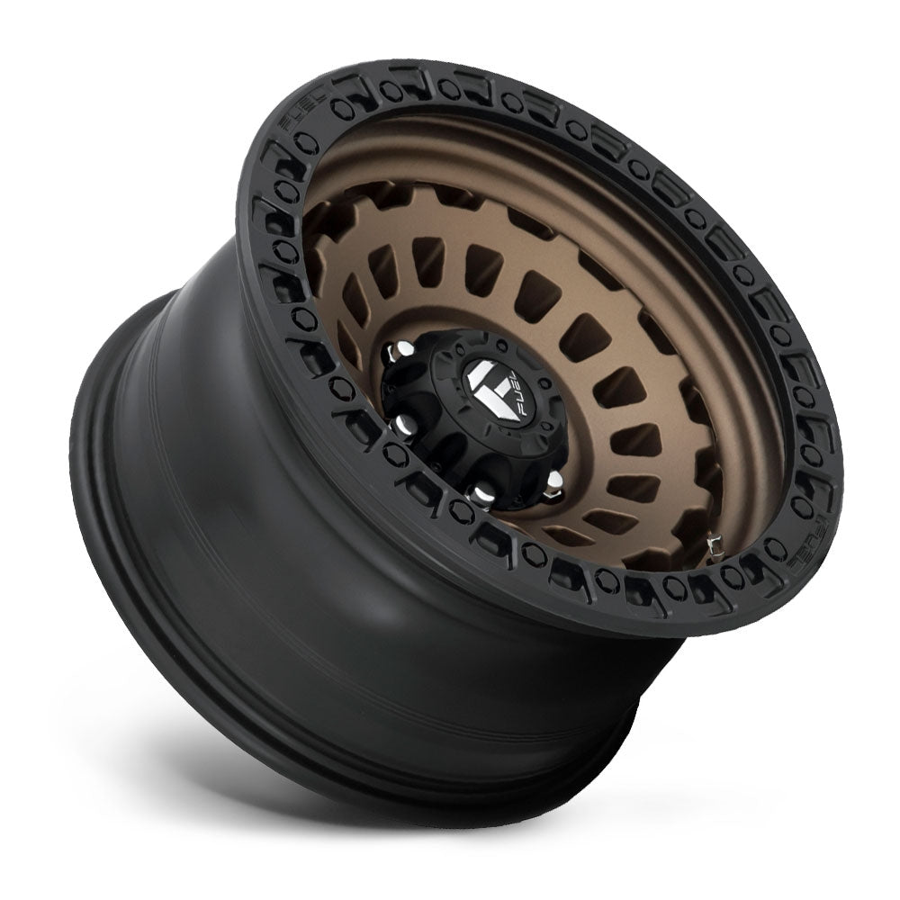 (Clearance - No Returns) 17x9 Fuel Off-Road Zephyr Bronze w/ Black Lip D634 (Truck) 8x170 -12mm