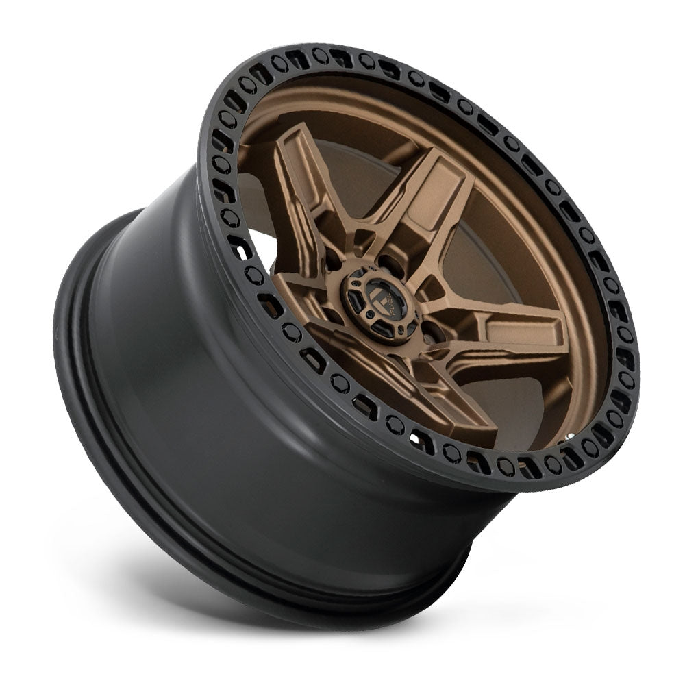 (Clearance - No Returns) 17x9 Fuel Off-Road Kicker 5 Bronze w/ Black Lip D699 5x150 1mm
