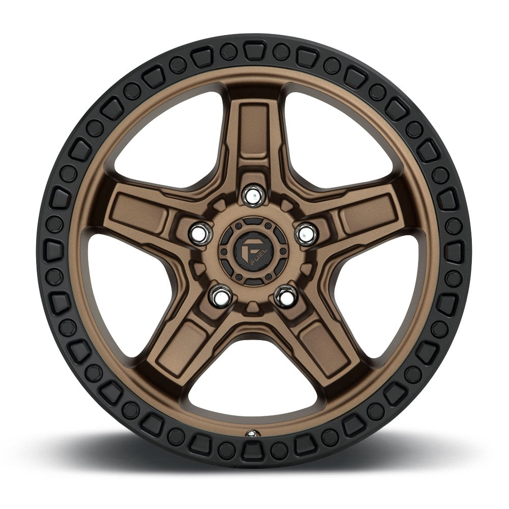 (Clearance - No Returns) 17x9 Fuel Off-Road Kicker 5 Bronze w/ Black Lip D699 5x150 1mm
