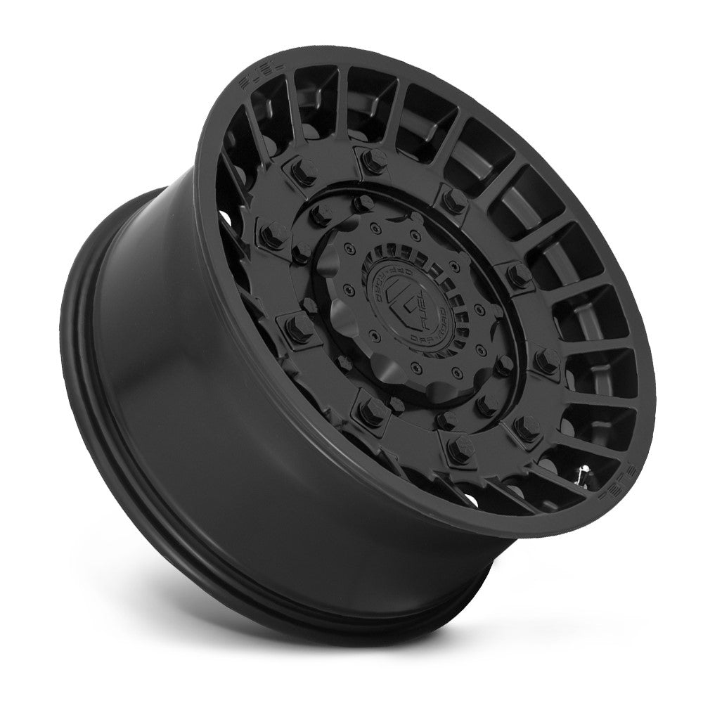 (Clearance - No Returns) 17x9 Fuel Off-Road Militia Matte Black D723 6x135 6x5.5/139.7 -12mm