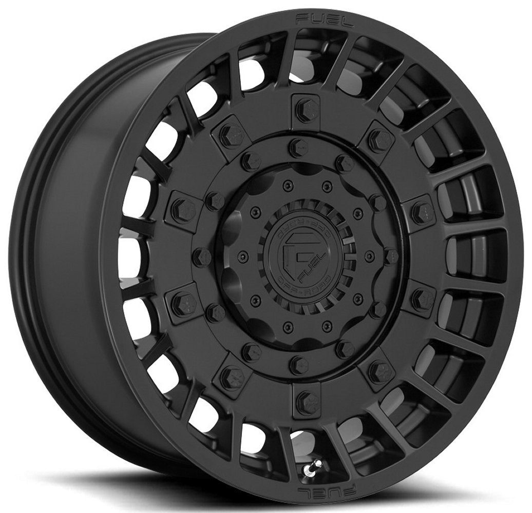 (Clearance - No Returns) 17x9 Fuel Off-Road Militia Matte Black D723 6x135 6x5.5/139.7 -12mm