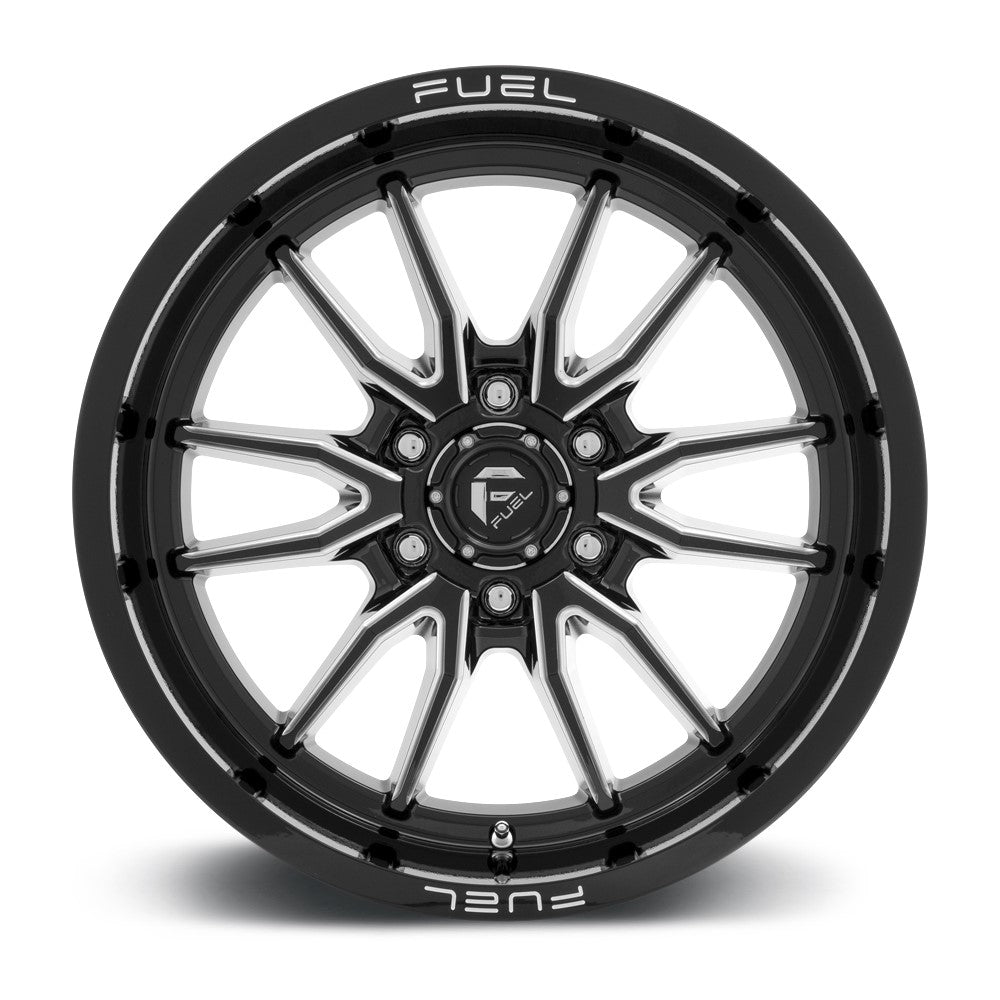 (Clearance - No Returns) 17x9 Fuel Off-Road Clash 6 Gloss Black Milled D761 6x135 1mm