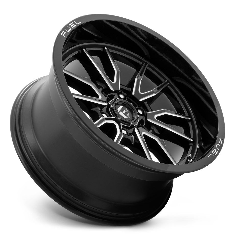 (Clearance - No Returns) 17x9 Fuel Off-Road Clash 6 Gloss Black Milled D761 6x135 1mm