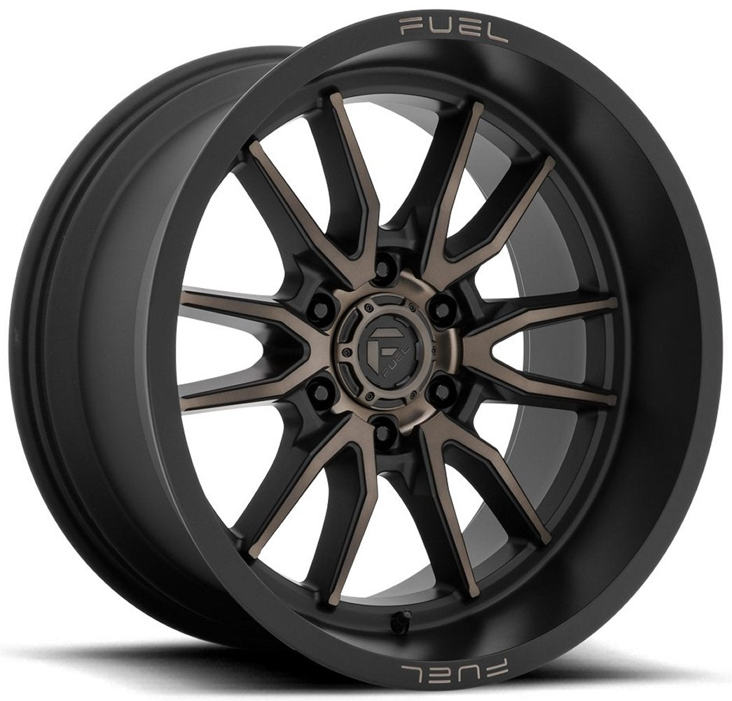 (Clearance - No Returns) 17x9 Fuel Off-Road Clash 6 Matte Black w/ Double Dark Tint D762 6x120 1mm