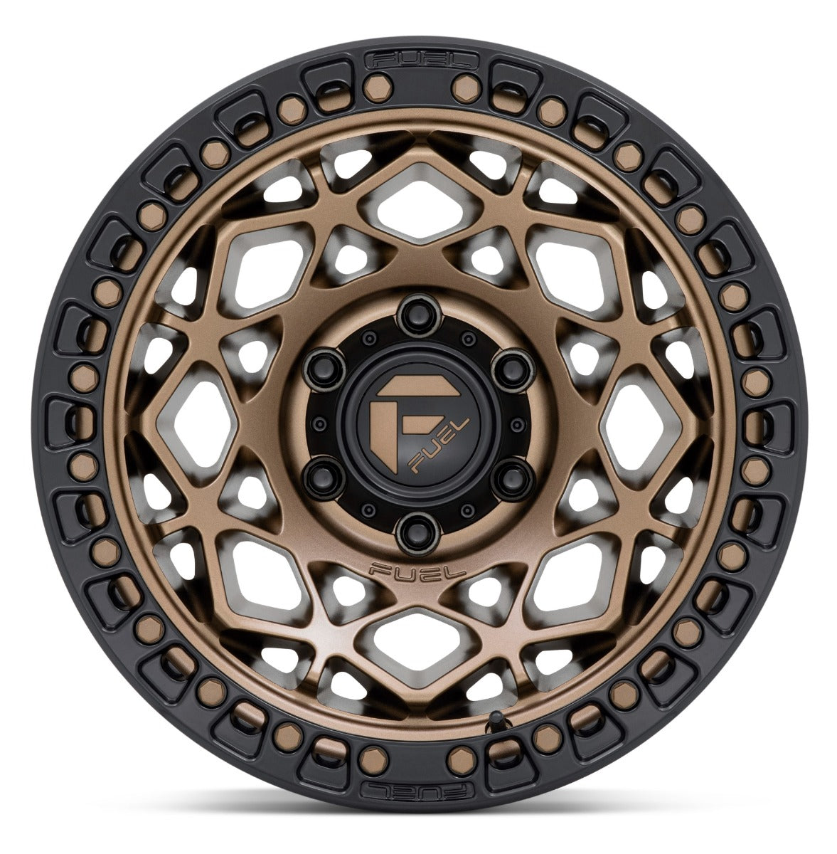 (Clearance - No Returns) 17x9 Fuel Off-Road Unit Bronze w/ Matte Black Ring D785 6x120 1mm