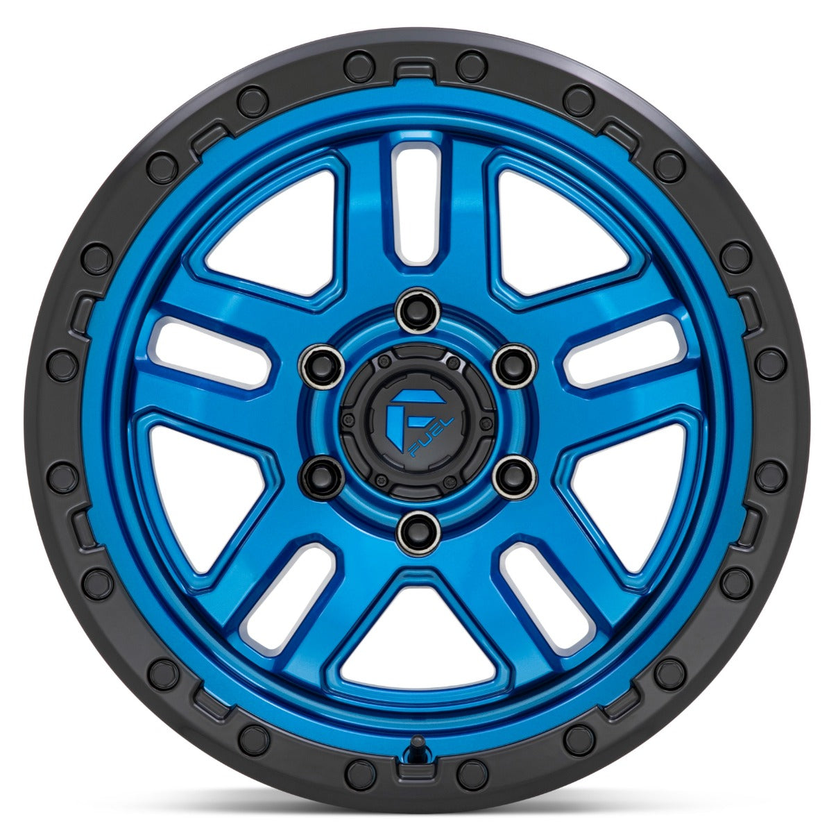 (Clearance - No Returns) 17x9 Fuel Off-Road Ammo Blue w/ Black Lip D790 6x135 -12mm