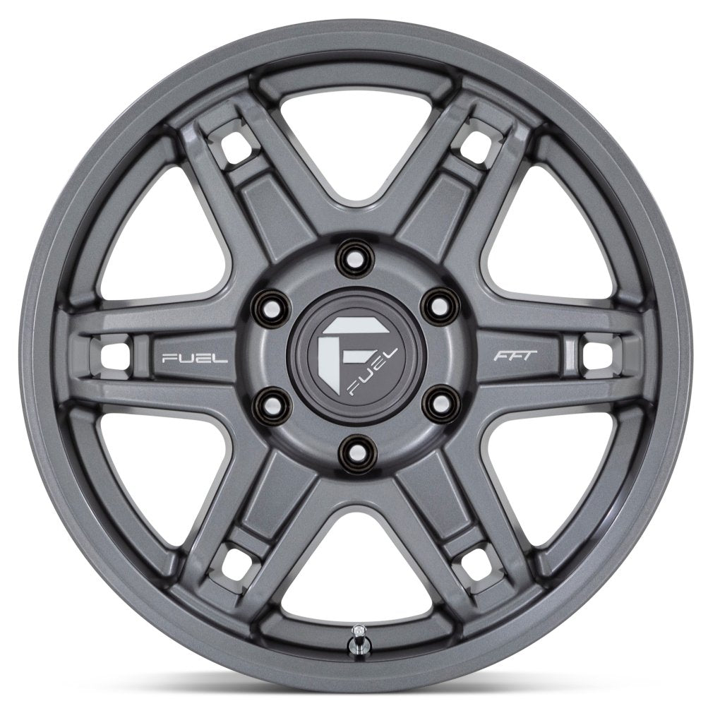 (Clearance - No Returns) 17X8.5 Fuel Off-Road Slayer Matte Gunmetal D838 5x5/127 -15mm