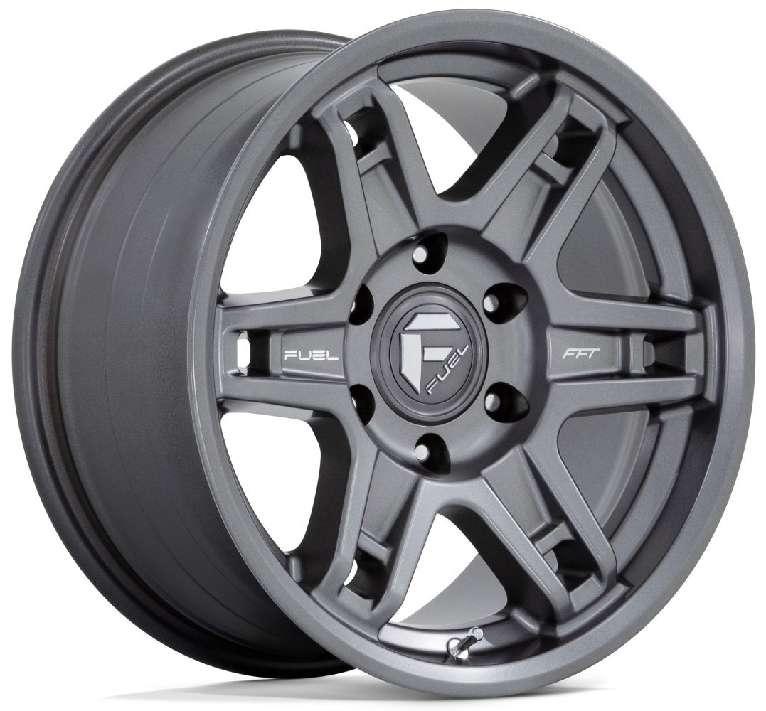 (Clearance - No Returns) 17X8.5 Fuel Off-Road Slayer Matte Gunmetal D838 5x5/127 -15mm
