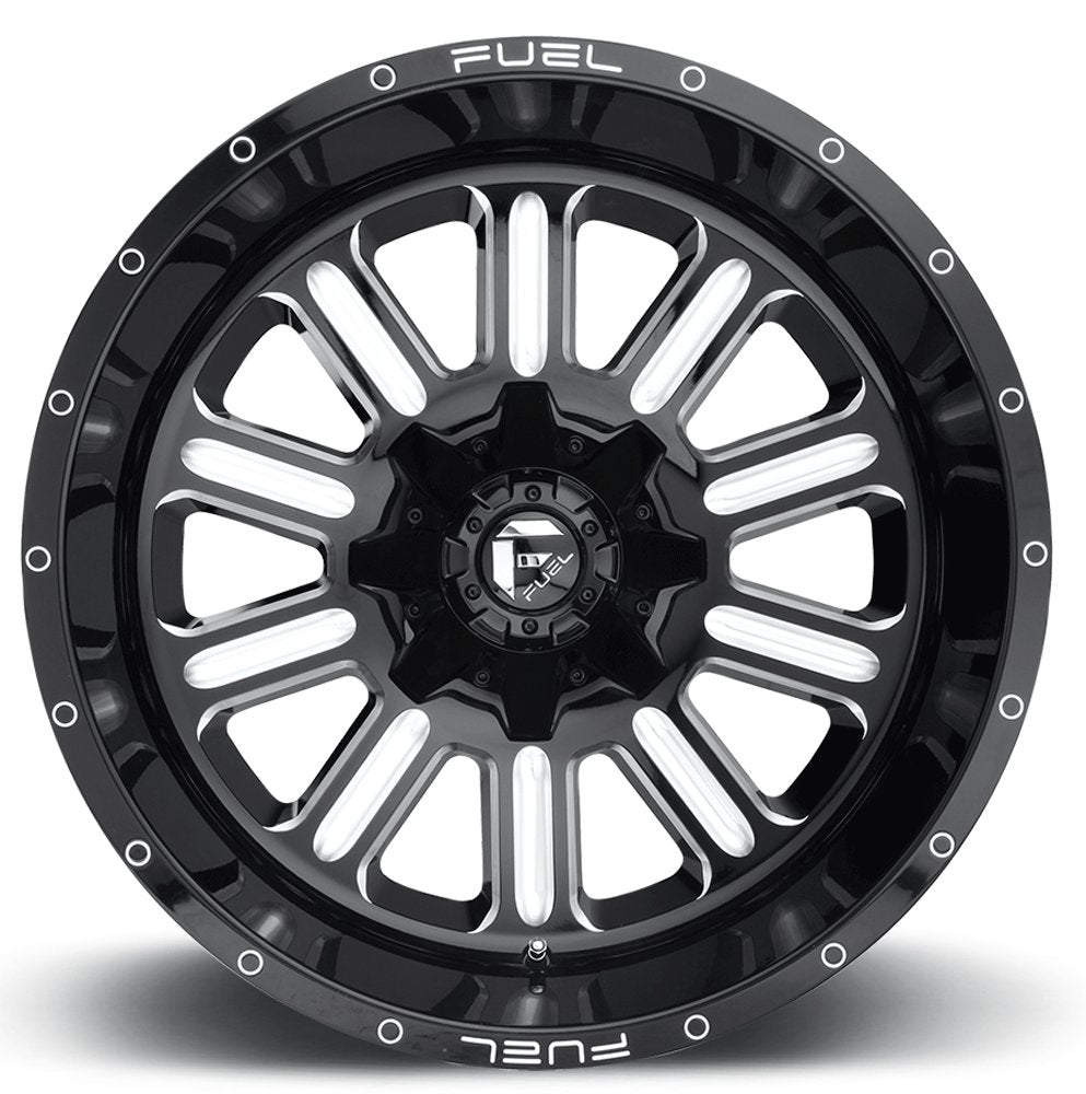 (Clearance - No Returns) 17x9 Fuel Off-Road Hardline Gloss Black Milled D620 5x5.5/139.7 5x150 -12mm