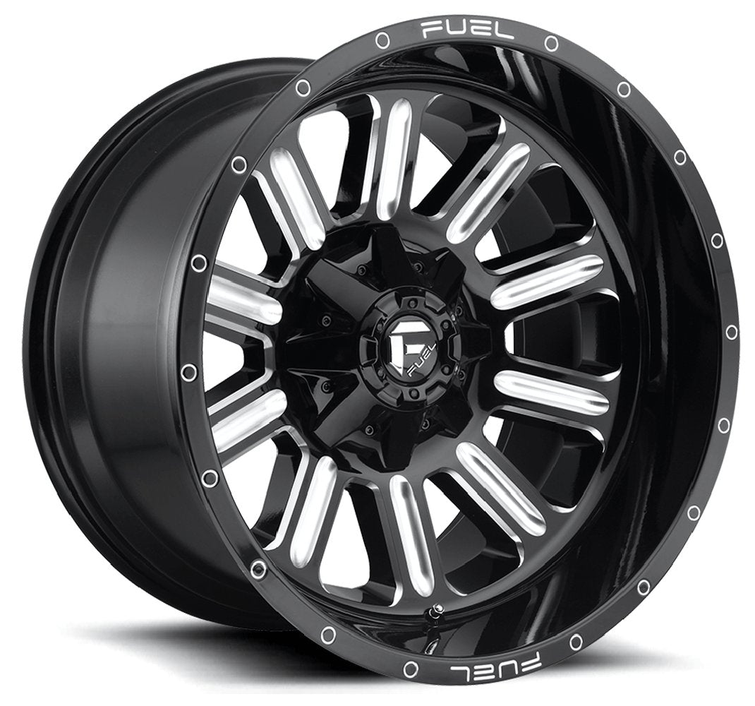 (Clearance - No Returns) 17x9 Fuel Off-Road Hardline Gloss Black Milled D620 5x5.5/139.7 5x150 -12mm