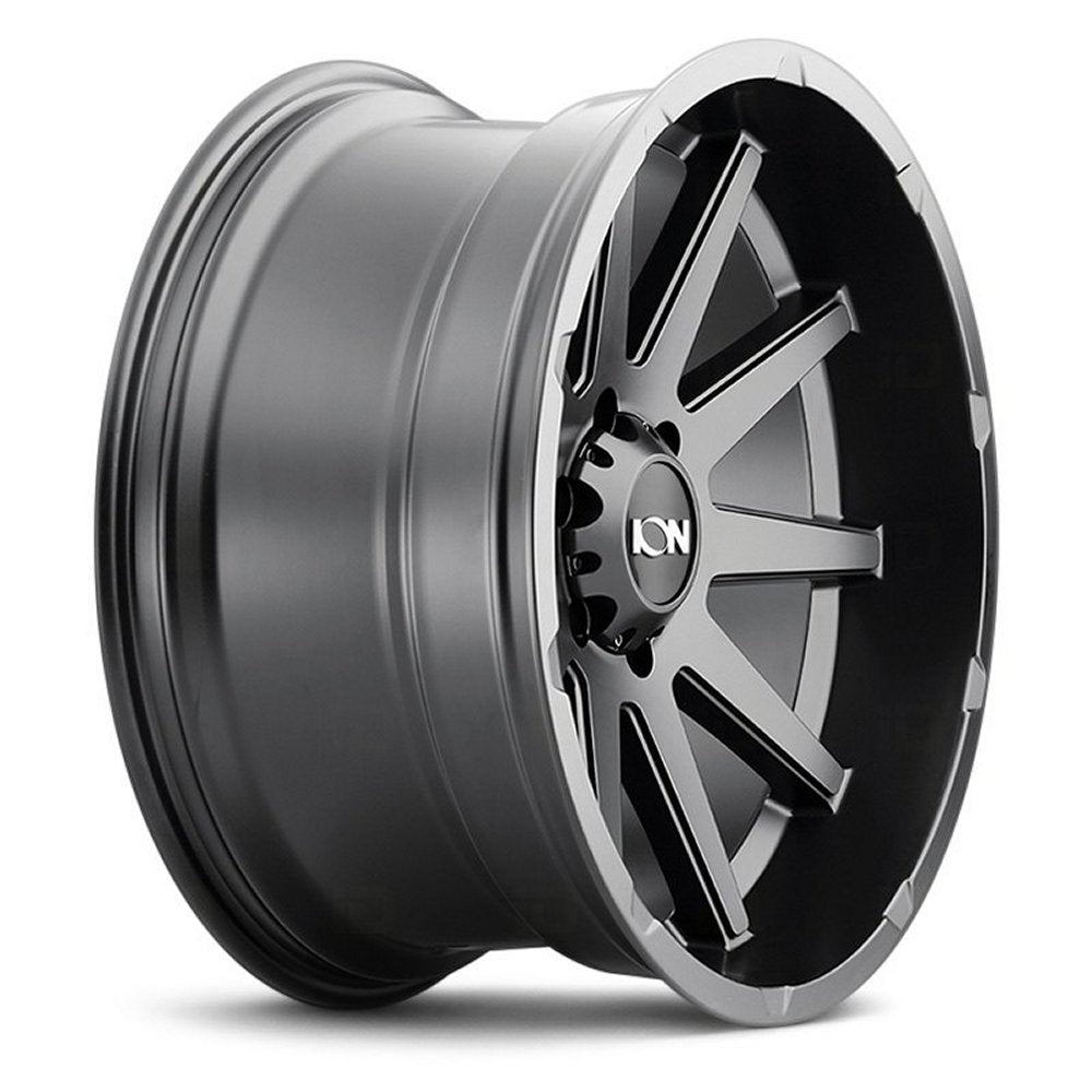 (Clearance - No Returns) 17x9 ION Alloy 143 Matte Black  8x170 18mm