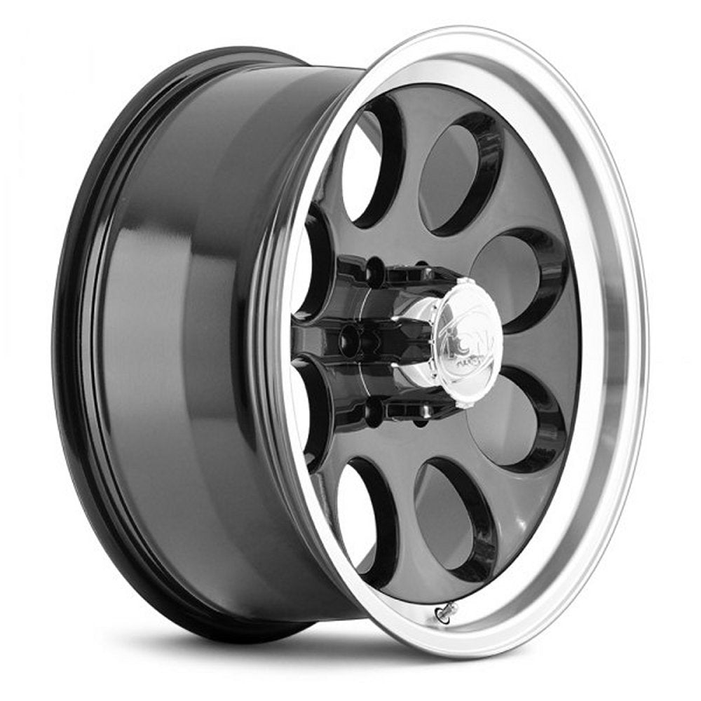 (Clearance - No Returns) 15x8 ION Alloy 171 Gloss Black w/ Machined Lip 6x5.5/139.7 -27mm
