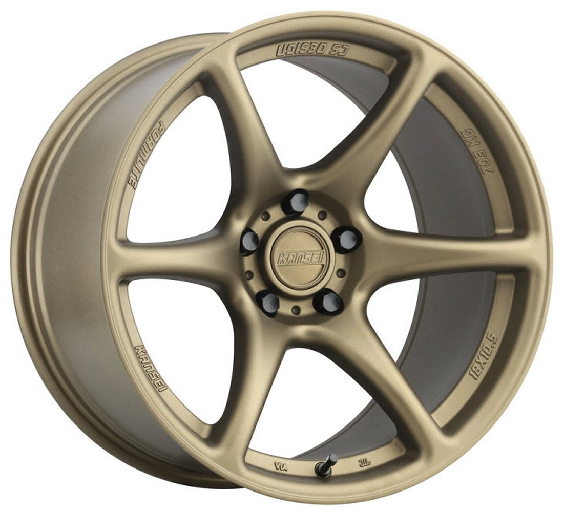 (Clearance - No Returns) 17x9 Kansei Tandem Textured Bronze 5x120 35mm
