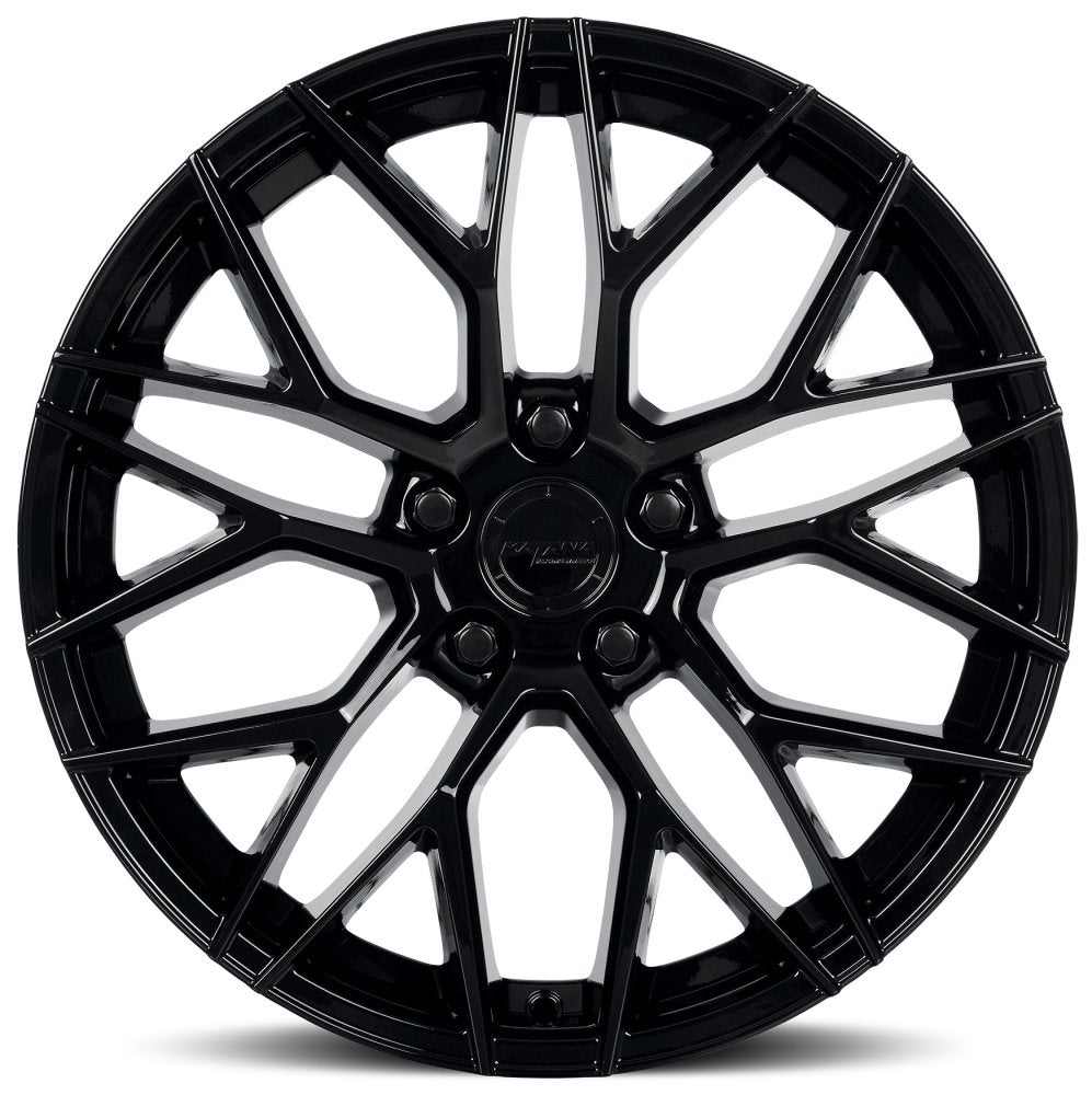 18x8 Katana Racing KR01 Gloss Black 5x112 40mm