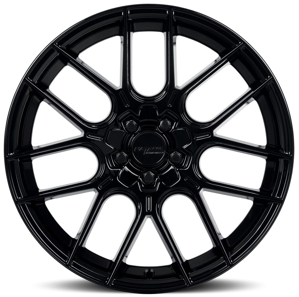 18x8 Katana Racing KR04 Gloss Black 5x110 5x4.5/114.3 40mm