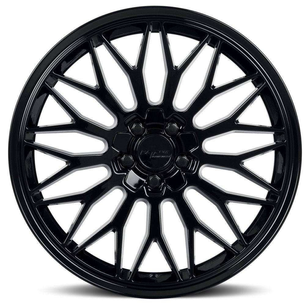 18x8 Katana Racing KR05 Gloss Black 5x110 5x4.5/114.3 40mm