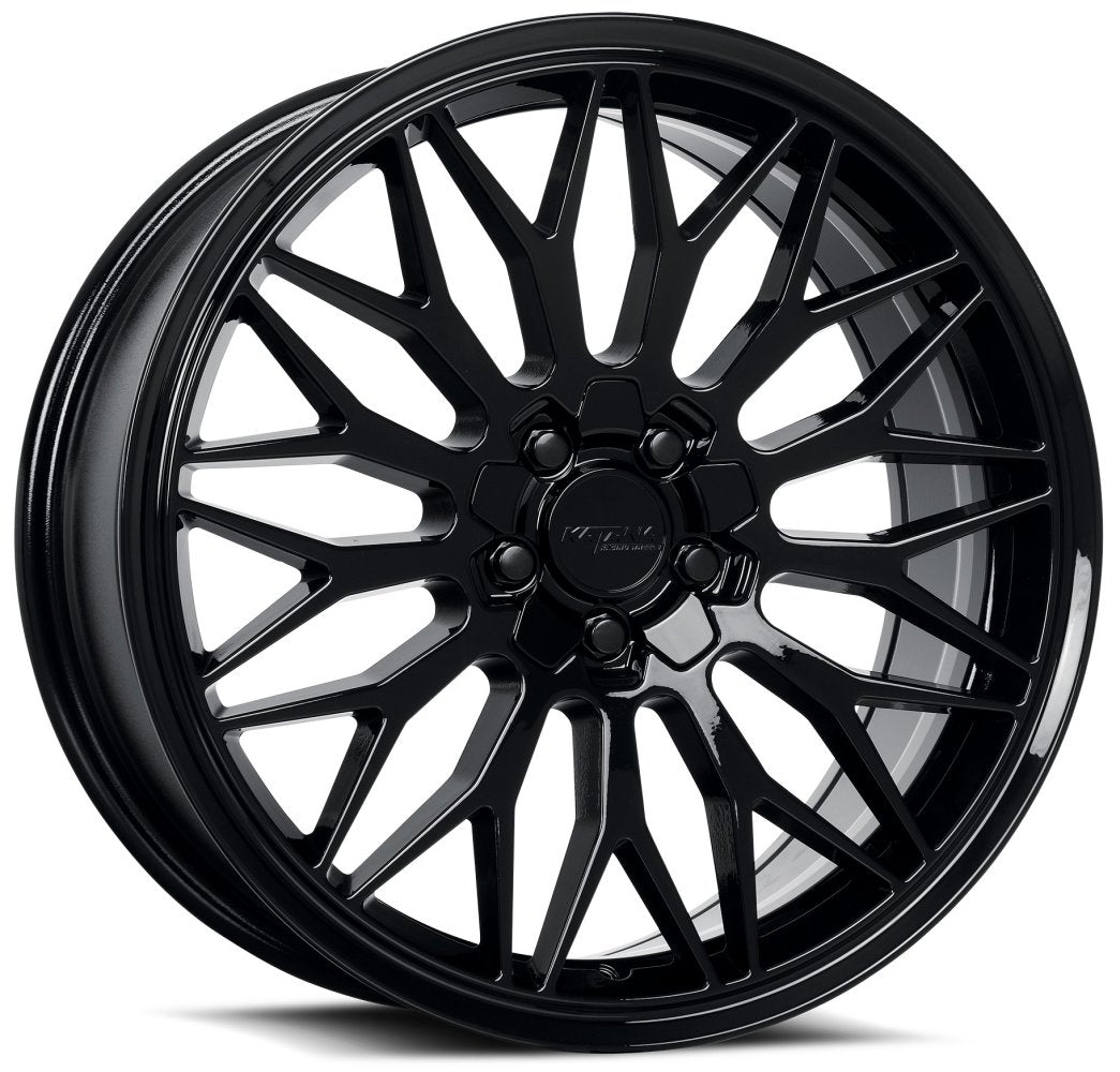 18x8 Katana Racing KR05 Gloss Black 5x110 5x4.5/114.3 40mm