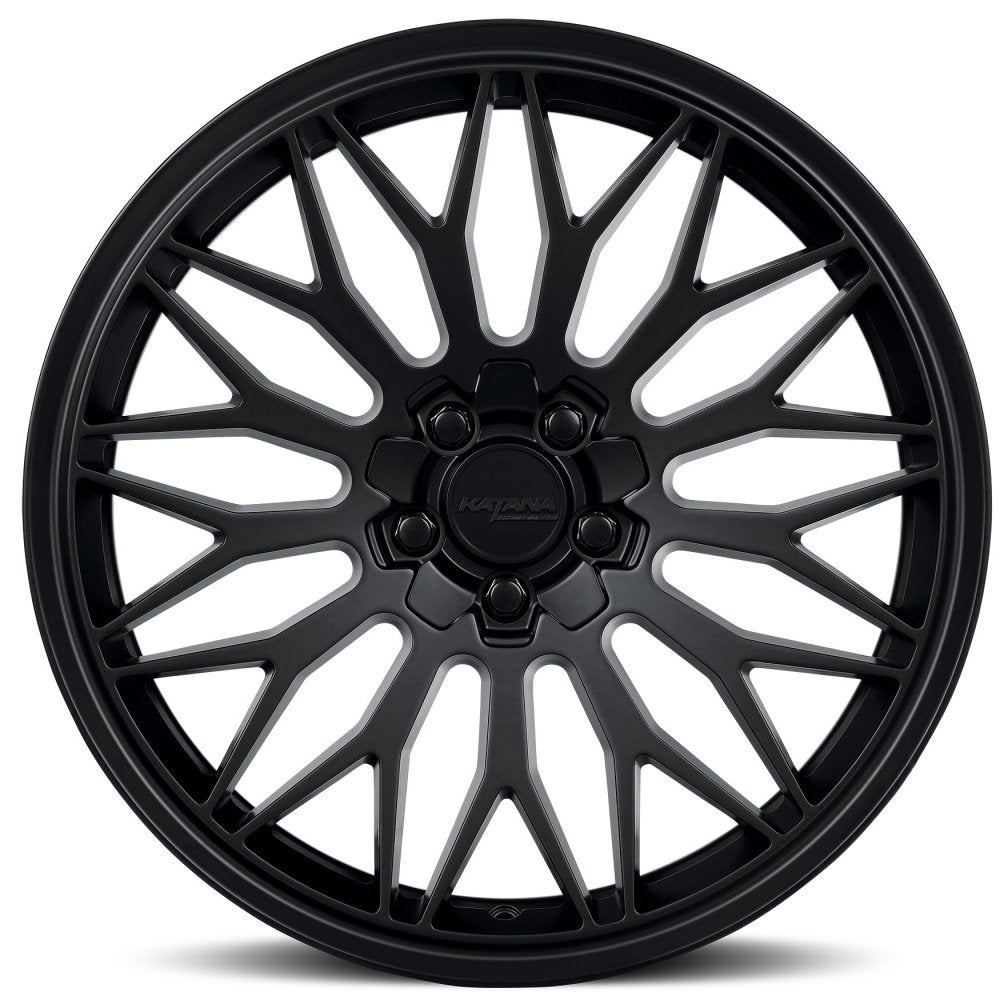 17x7.5 Katana Racing KR05 Matte Black 5x4.25/108 5x4.5/114.3 40mm