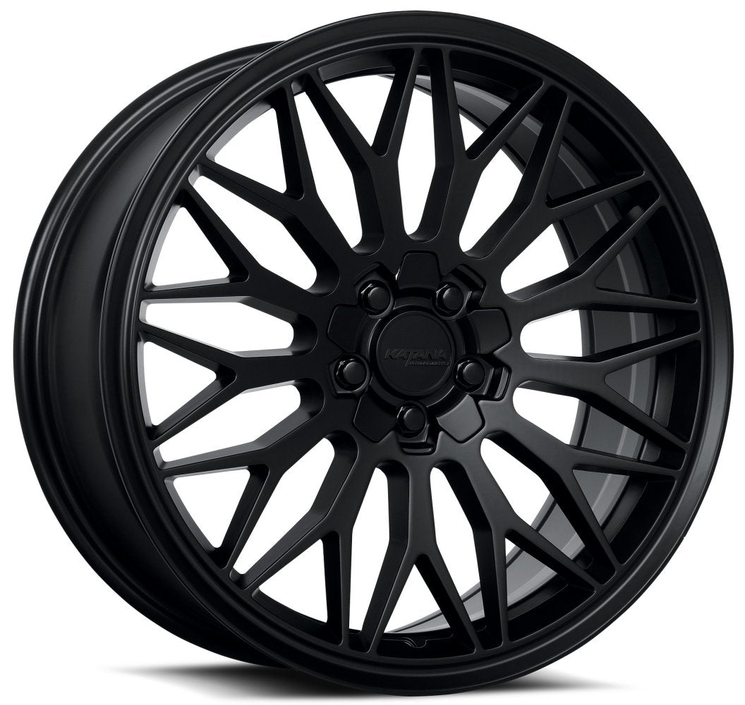 17x7.5 Katana Racing KR05 Matte Black 5x4.25/108 5x4.5/114.3 40mm