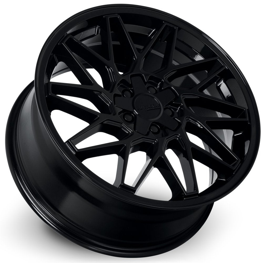 18x8 Katana Racing KR09 Gloss Black 5x4.25/108 5x4.5/114.3 40mm