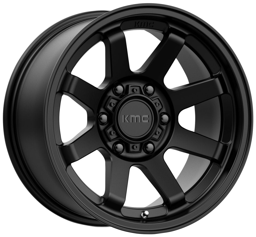 (Clearance - No Returns) 17x8.5 KMC KM723 Trail Satin Black 6x120 0mm