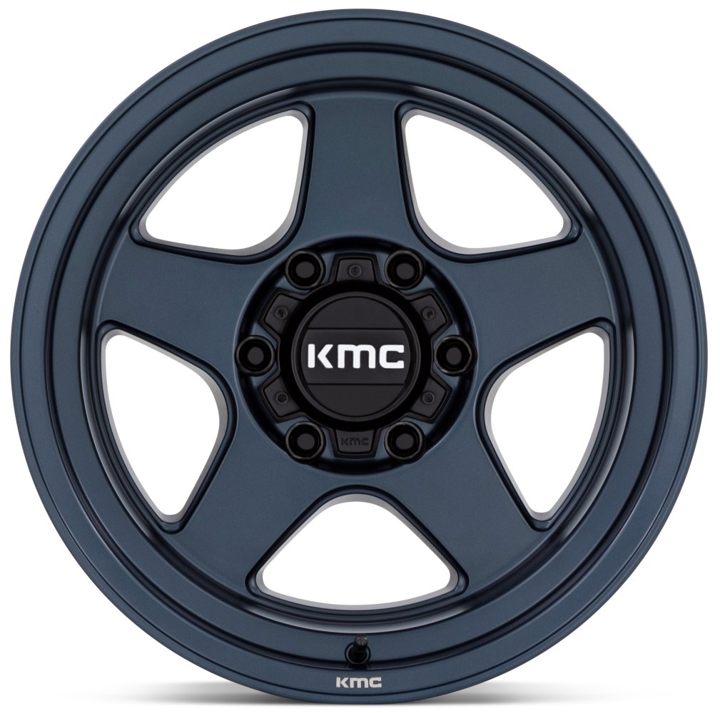 (Clearance - No Returns) 17x8.5 KMC KM728 Metallic Blue 6x135 18mm
