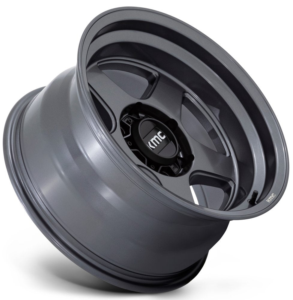 (Clearance - No Returns) 17x8.5 KMC KM728 Matte Anthracite 6x135 18mm