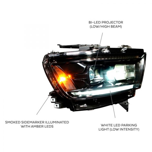 Morimoto XB LED Headlights: Dodge Ram 1500 (2019+) (Pair / ASM)(Gen 2) LF523-ASM