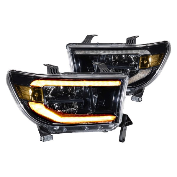Morimoto XB LED Headlights: Toyota Tundra (07-13) (Pair / ASM / Amber DRL) LF533-A-ASM