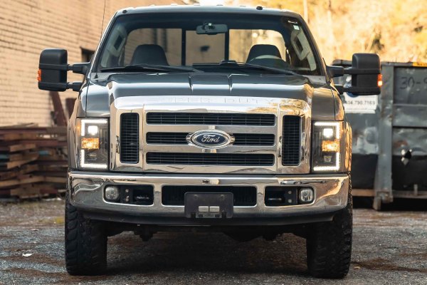 Morimoto XB Hybrid LED Headlights: Ford Super Duty (08-10) (Pair / ASM) LF555