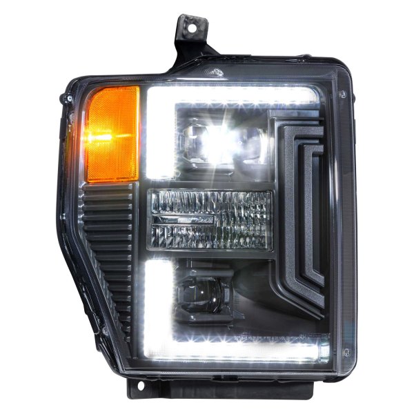 Morimoto XB Hybrid LED Headlights: Ford Super Duty (08-10) (Pair / ASM) LF555