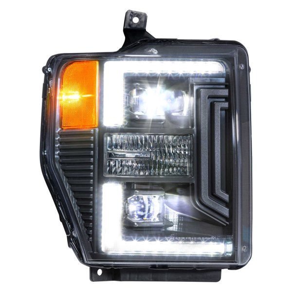 Morimoto XB Hybrid LED Headlights: Ford Super Duty (08-10) (Pair / ASM) LF555