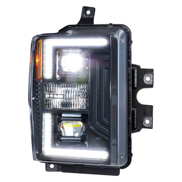 Morimoto XB Hybrid LED Headlights: Ford Super Duty (08-10) (Pair / ASM) LF555