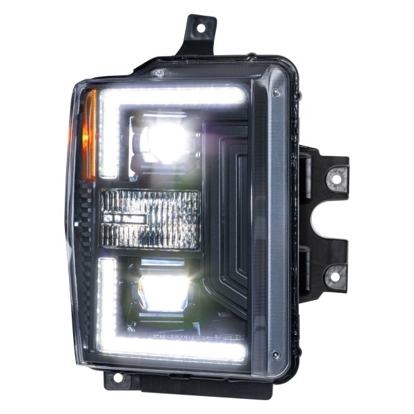 Morimoto XB Hybrid LED Headlights: Ford Super Duty (08-10) (Pair / ASM) LF555