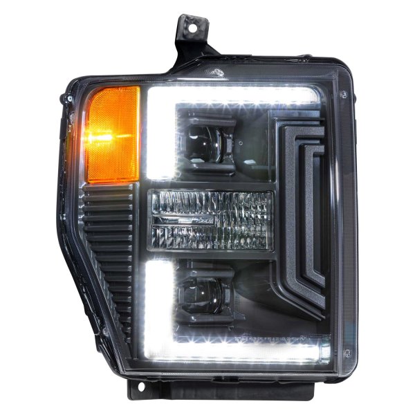 Morimoto XB Hybrid LED Headlights: Ford Super Duty (08-10) (Pair / ASM) LF555
