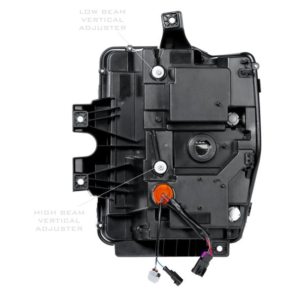 Morimoto XB Hybrid LED Headlights: Ford Super Duty (08-10) (Pair / ASM) LF555