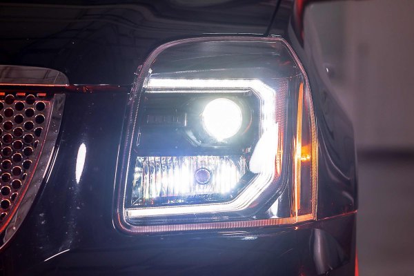Morimoto XB Hybrid LED Headlights: GMC Yukon (07-14) (Pair / ASM) LF557