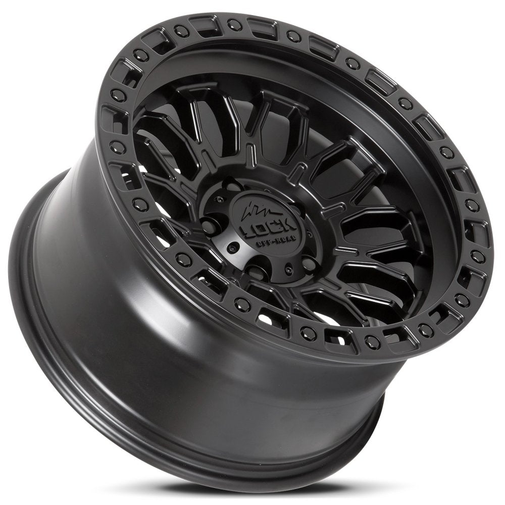 20x10 Lock Off-Road Combat Matte Black 6x135 -18mm