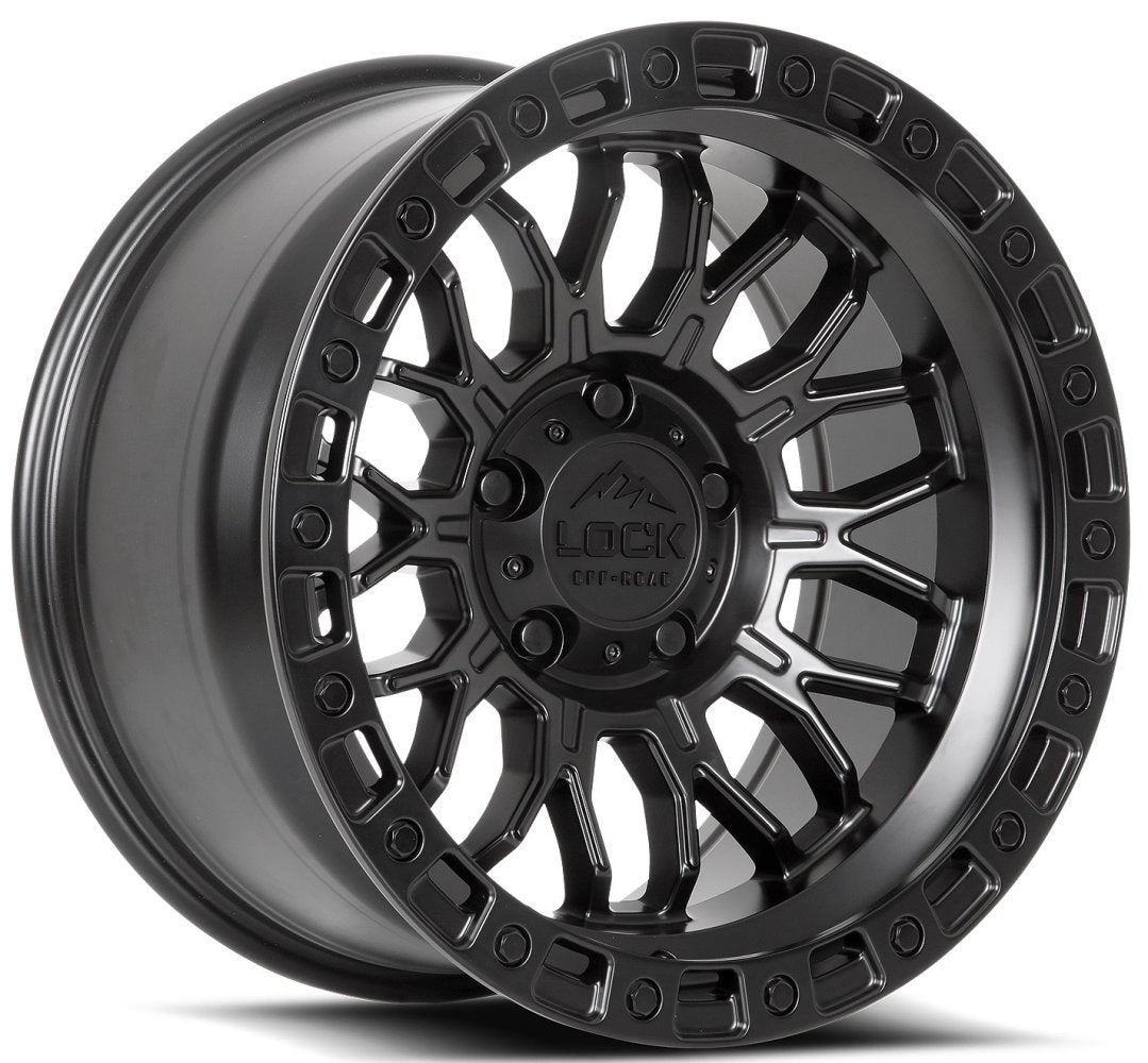 20x10 Lock Off-Road Combat Matte Black 6x135 -18mm
