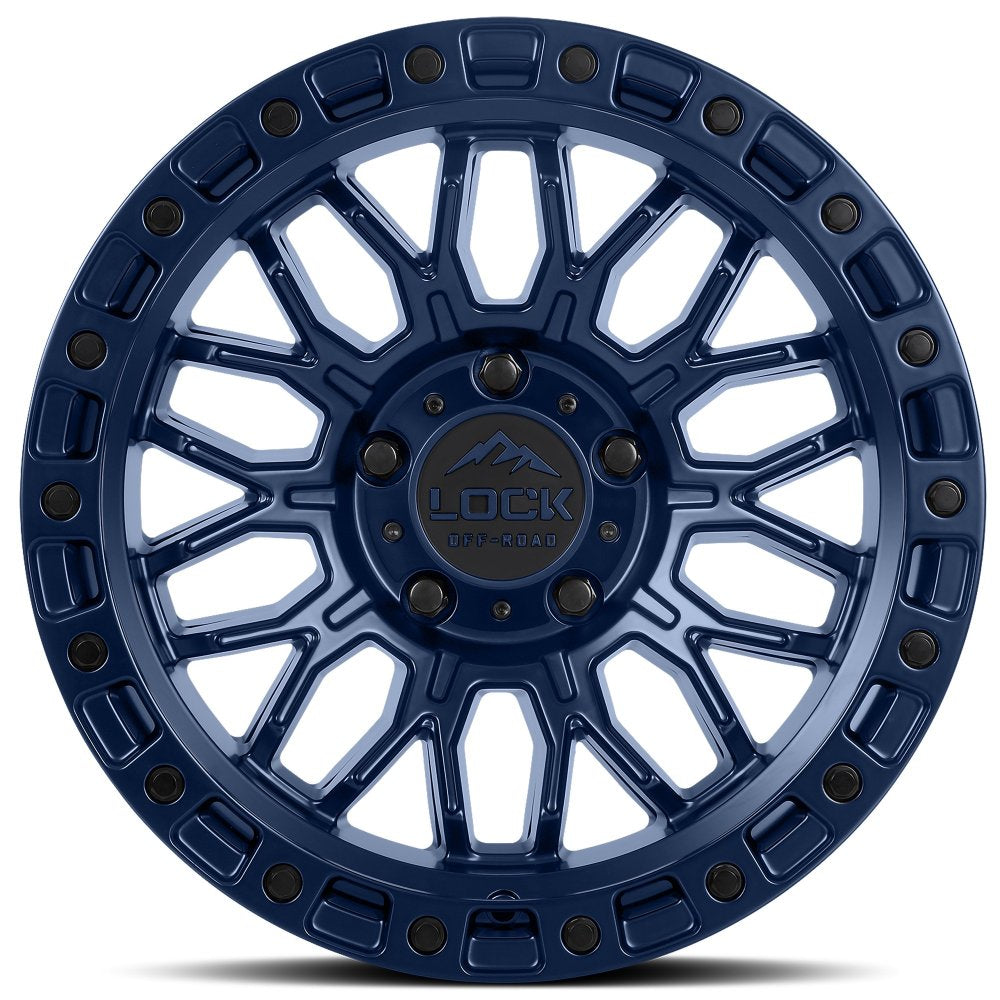 17x9 Lock Off-Road Combat Matte Blue 6x135 1mm