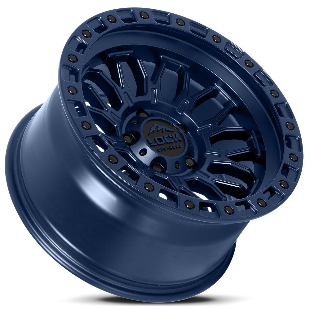 17x9 Lock Off-Road Combat Matte Blue 6x135 1mm