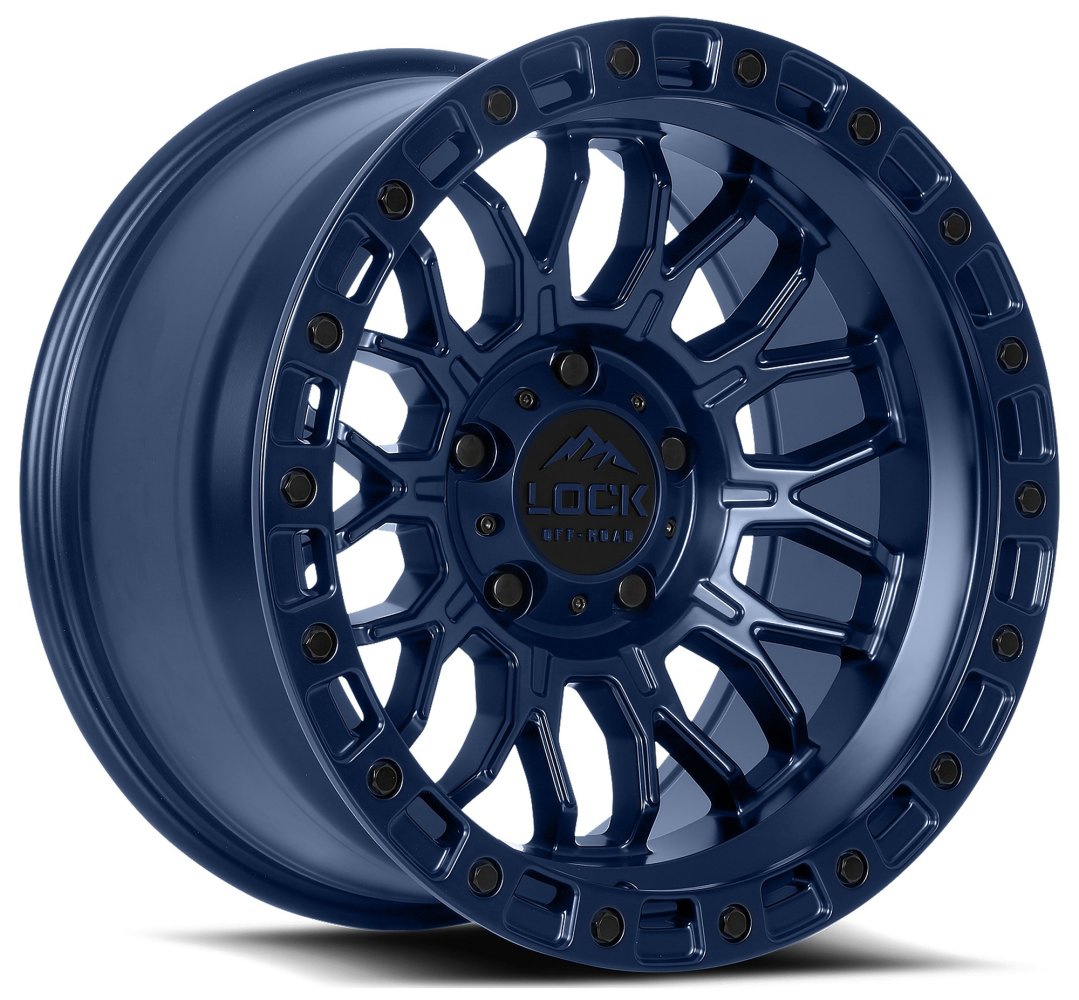 17x9 Lock Off-Road Combat Matte Blue 6x135 1mm