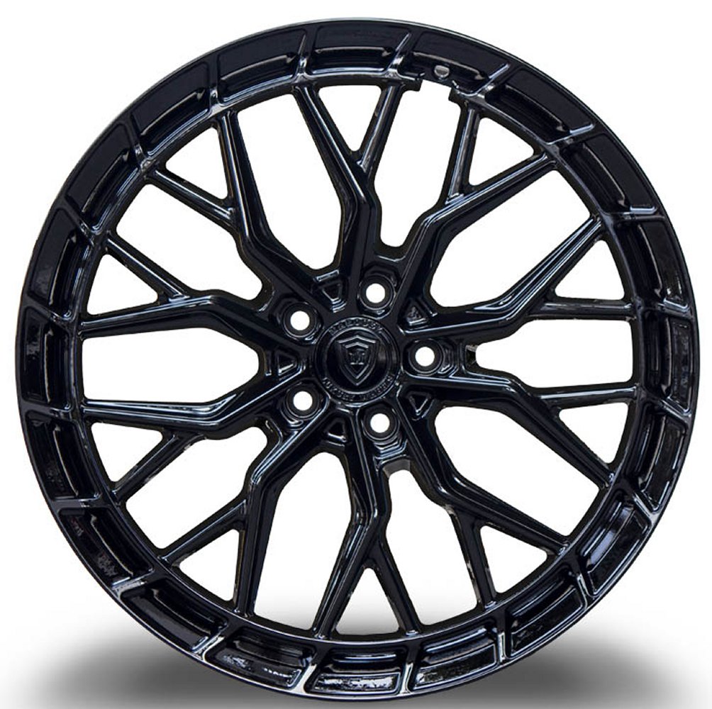 20x10.5 Marquee M1665 Gloss Black (Flow Formed) 5x4.5/114.3 45mm