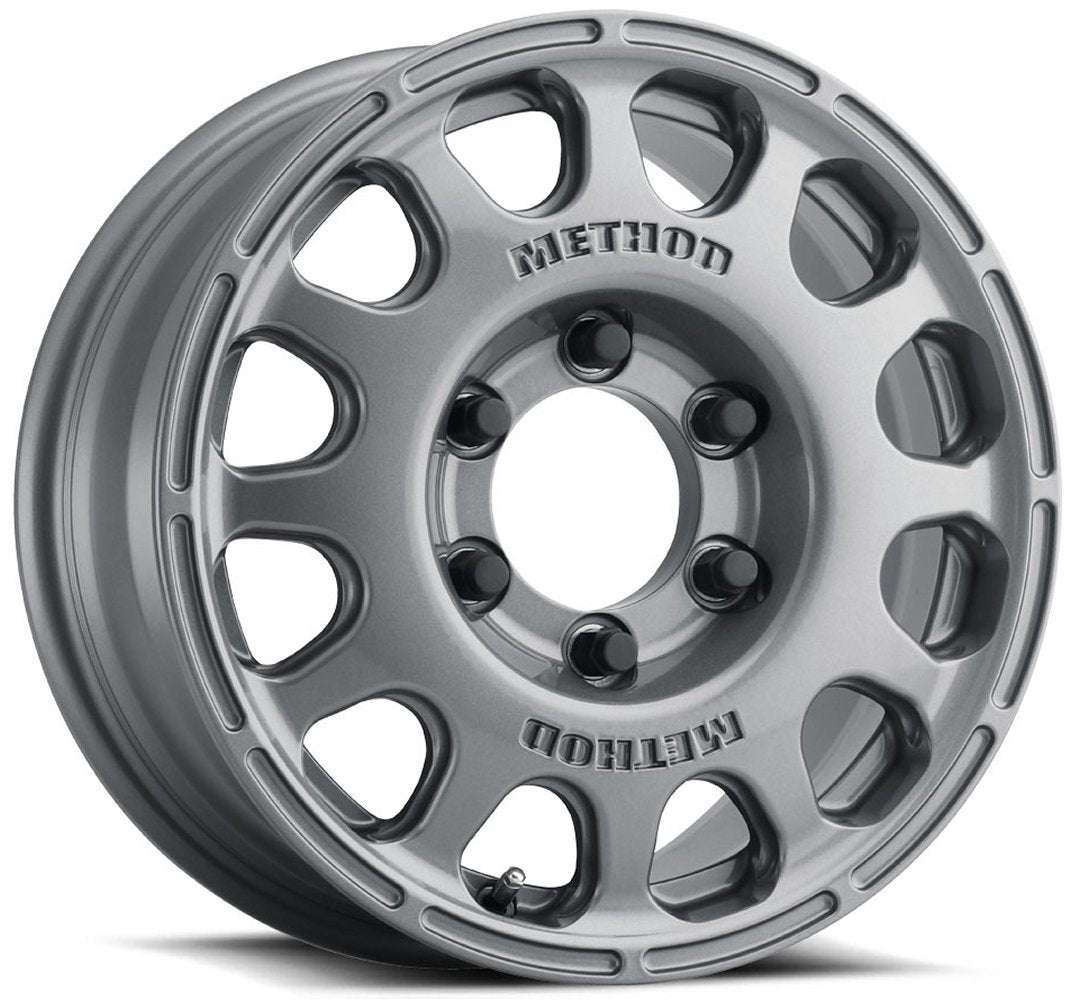 (Clearance - No Returns) 16x7 Method Race MR107 Gloss Titanium (Bead Grip) 6x5.5/139.7 45mm